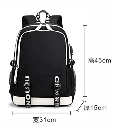 TTBRAND Joyee Hot Game Genshin Impact Cosplay Backpack with USB Charging Port for Teen. (Xiao)