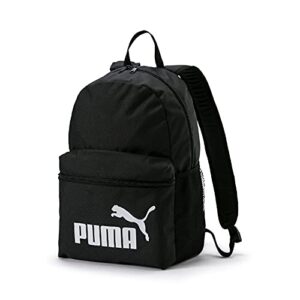 puma phase backpack laptop shool sports 758487 01 black, color:black