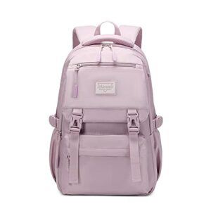 solid color middle school student school bag outdoor travel backpack teen girl casual backpack