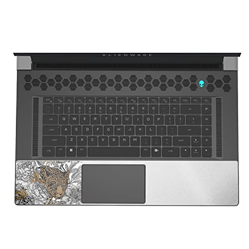 MightySkins Glossy Glitter Skin Compatible With Alienware X17 R2 (2022) Full Wrap Kit - Bronzed Leopard | Protective Durable High-Gloss Glitter Finish | Easy To Apply & Change Styles | Made in the USA