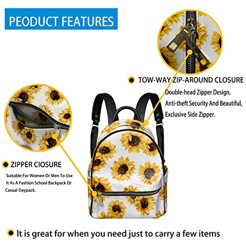 Snilety Brown Leopard Design Leather Daypack Casual Daily Use,PU Leather Shoulder Bag Portable Backpack for Boys Girls Teenager Large Capacity Bookbag with Adjustable Straps Bags