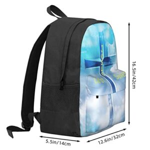 Religious Christian Faith Jesus Backpacks For Men And Women,Backpack For Students, Everyday And School Computer Bags For Gift