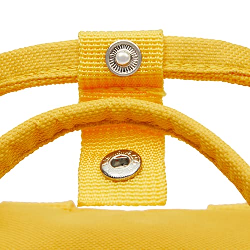 Zodaca Mini Square Backpack for Women, Small Mango Yellow Bag (9 x 12 Inches)