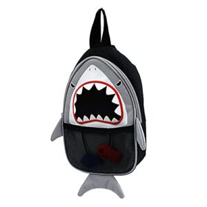 Strong Cute Shark Character Small Sling Shell Lightweight Bag Crossbody Backpack Chest Shoulder Mini Travel Tour Pouch One Strap Hiking Purse for kids