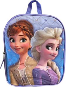 frozen elsa & anna 11″ mini backpack (purple)