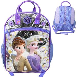 anna & elsa frozen shiny large 16″ backpack