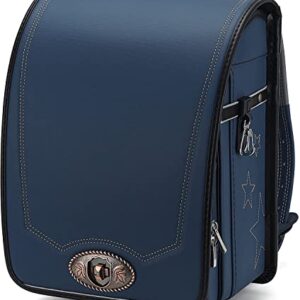 Baobab's wish Ransel Randoseru Japanese schoolbag Backpacks Lightweight & Sturdy Japan Backpacks With One-touch Switch (blue) (rbsb-012)