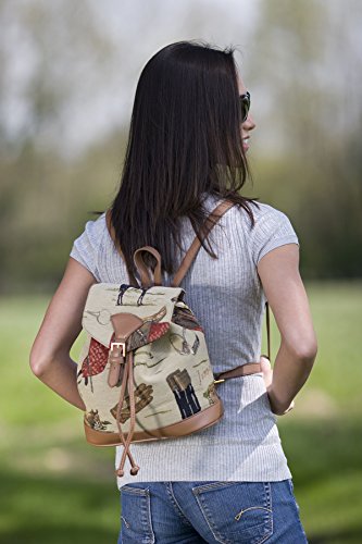 Signare Tapestry Fashion Backpack Rucksack for Women with Horse Design (RUCK-HOR)