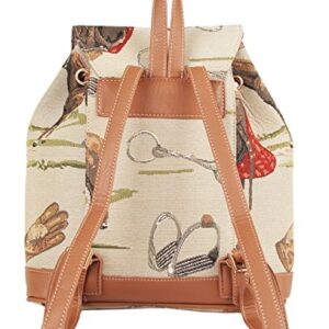 Signare Tapestry Fashion Backpack Rucksack for Women with Horse Design (RUCK-HOR)