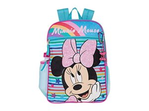 fast forward minnie mouse five-piece set large backpack blue one size