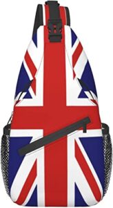 british flag britain english england crossbody sling backpack sling bag travel hiking chest bag daypack