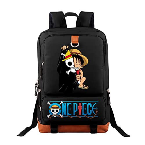 Rahvxjo Anime Backpack 17 Inch Large Laptop Backpack Casual Travel Backpack for Teens Men Women black-13