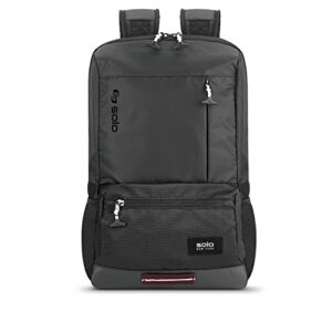 solo new york draft slim backpack, black