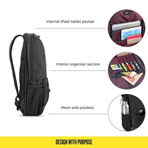 Solo New York Draft Slim Backpack, Black