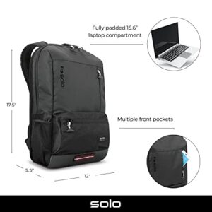 Solo New York Draft Slim Backpack, Black