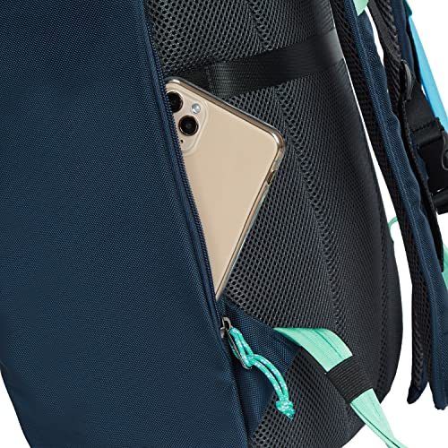 Travelon Greenlander Sustainable Anti-Theft 21L Backpack, Light Blue, 11" W x 19" H x 6.5" D