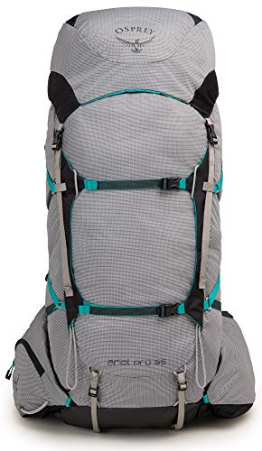 Osprey Ariel Pro 65 Women's Backpacking Backpack, Voyager Grey, X-Small