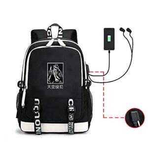 Joyee Anime HighRise Invasion Cosplay Backpack with USB Charging port for Teen. (Sniper Mask), One Size