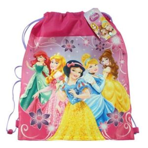 disney princess drawstring sling bag, size 14″ x 11″
