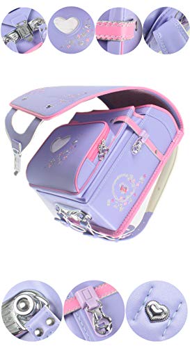 Randoseru Ransel Japanese upscale school bags for boys girls large capacity Senior PU leather light weight backpack