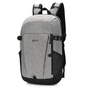 be smart travel backpack lightweight sport bag laptop bag fits 13.5 inches computer for man & woman durable school book bag for college student for hiking work business camping-grey