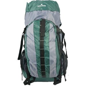k-cliffs 53l medium hiking backpack camping daypack w/internal aluminum support