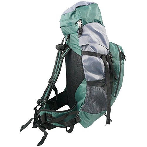K-Cliffs 53L Medium Hiking Backpack Camping Daypack w/Internal Aluminum Support