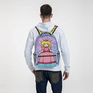 Princess Peach Backpack For Boys And Girls School Backpack For Men And Women Laptop Backpack Travel