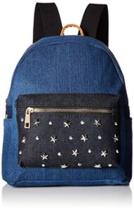 twig & arrow women’s star studs denim mini backpack