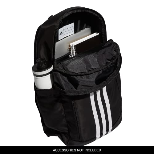 adidas League Three Stripe 2 Backpack, Black/White, One Size