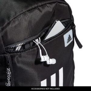 adidas League Three Stripe 2 Backpack, Black/White, One Size