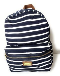 women, madden girl backpack, navy white backpack striped