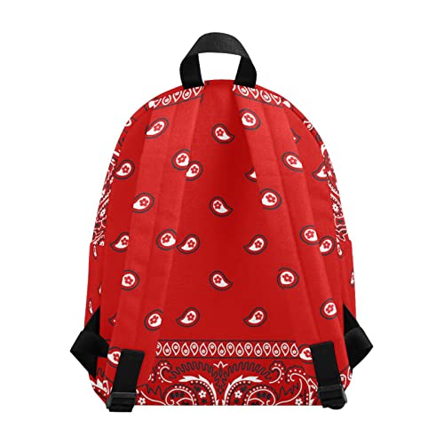 Student Backpack Bandana Red Backpack Bookbag Laptop Backpack Travel Backpack Bag Pack for School,Travel