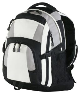 port authority organizer pocket urban backpack, grey/black/stone, one size