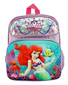 ruz the little mermaid ariel medium 3-d eva molded 12 inch backpack