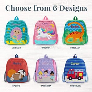Let's Make Memories Personalized Just For Me Backpack - Back to School - Kid’s Backpack - Tote School Supplies - For School, Sleepovers - Ballerina Design - Customize Name