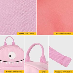 GAGAKU Mini Toddler Backpack for Girls 2-5 Years, Anti-Lost Preschool Backpack with Leash - Pink