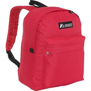 everest luggage printed pattern backpack (red, one size)