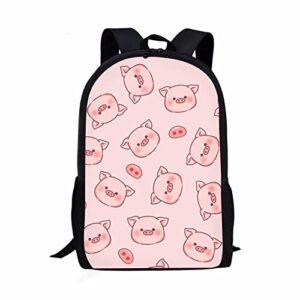 joylamoria shoulder bag cute pink pig backpack non slip tote purse lunch bag with pocket