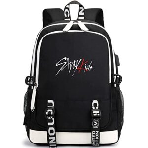 justgogo korean kpop stray kids backpack daypack laptop bag school bag mochila bookbag d1