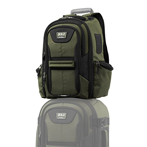 Travelpro Bold Lightweight Laptop Backpack, Olive Green/Black, One Size