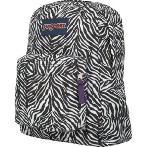 jansport t501 superbreak backpack – cosmo zebra/primal purple