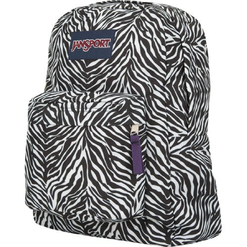 JanSport T501 Superbreak Backpack - Cosmo Zebra/Primal Purple