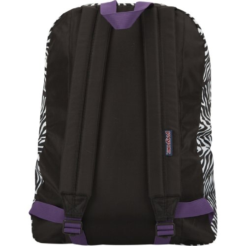 JanSport T501 Superbreak Backpack - Cosmo Zebra/Primal Purple