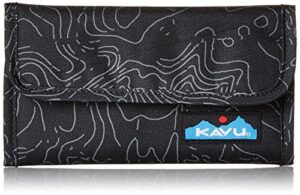 kavu mondo spender outdoor backpack, black topo, one size