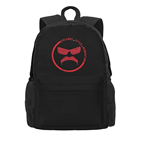 Dr Disrespect Violence Speed Momentum Backpack Popular Computer Bag Hiking Bookpack College Book Bags For Adult Men Women