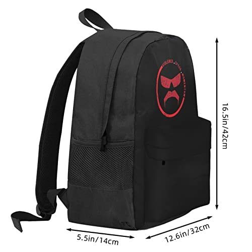 Dr Disrespect Violence Speed Momentum Backpack Popular Computer Bag Hiking Bookpack College Book Bags For Adult Men Women