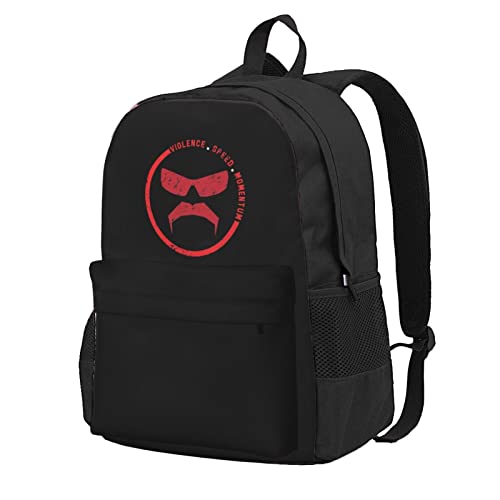 Dr Disrespect Violence Speed Momentum Backpack Popular Computer Bag Hiking Bookpack College Book Bags For Adult Men Women