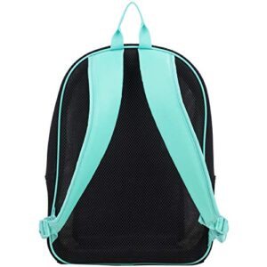 Eastsport Active Semi Transparent Soft Comfortable Mesh Backpack, Black/Turquoise One Size