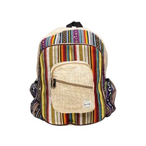 core hemp boho backpack – handmade school backpack – lightweight travel bag
